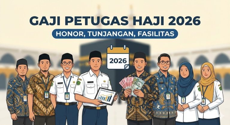 Estimasi gaji petugas haji 2026, rincian honor, dan tunjangan PPIH.